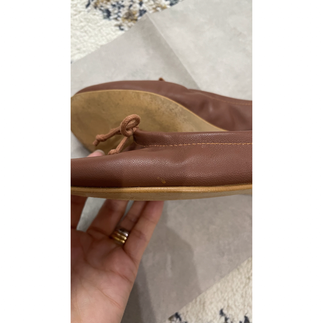 MOHI(モヒ)のMOHIモヒ　バレエシューズ本革キャメルブラウン　36 レディースの靴/シューズ(バレエシューズ)の商品写真