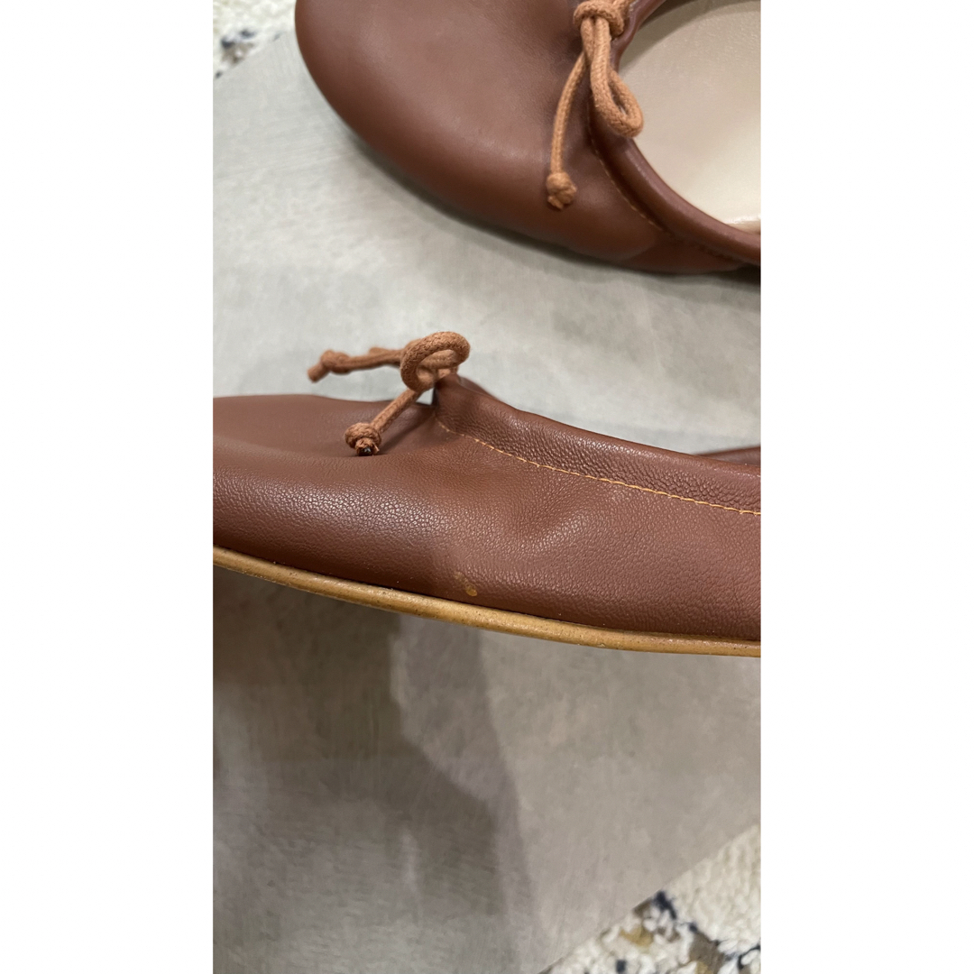 MOHI(モヒ)のMOHIモヒ　バレエシューズ本革キャメルブラウン　36 レディースの靴/シューズ(バレエシューズ)の商品写真