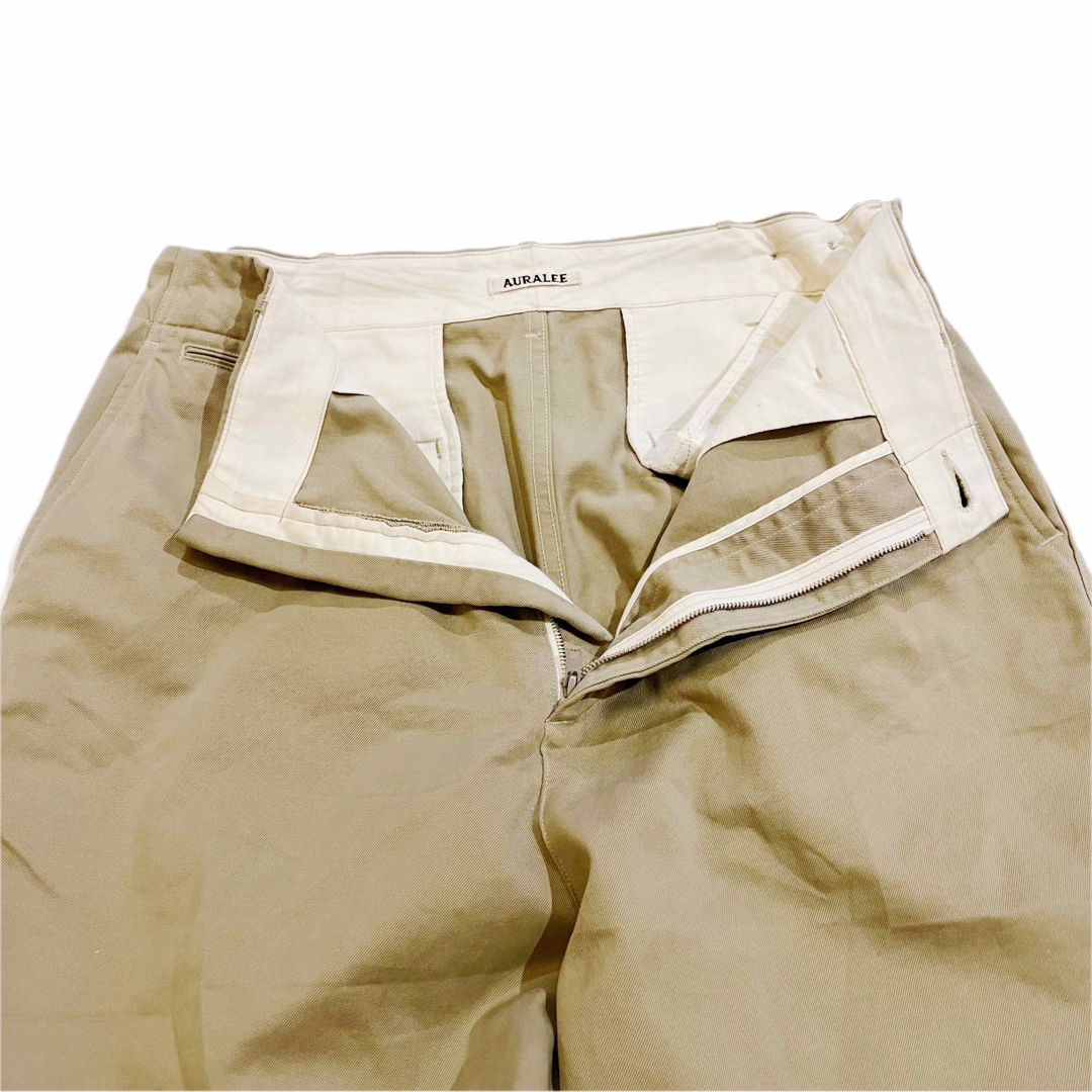 AURALEE   希少AURALEE WASHED FINX CHINO WIDE PANTSの通販 by