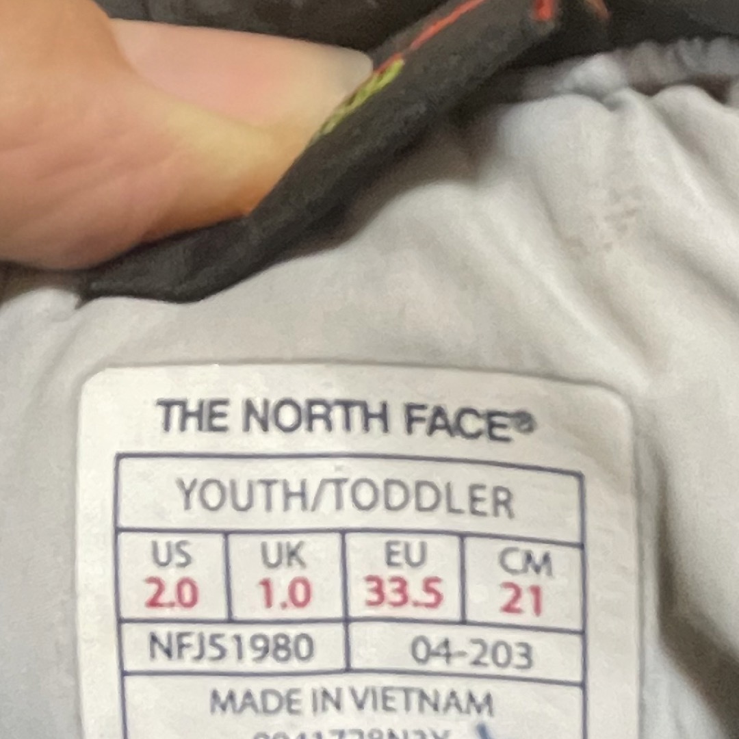 THE NORTH FACE(ザノースフェイス)のノースフェイス　ブーツ　21cm キッズ/ベビー/マタニティのキッズ靴/シューズ(15cm~)(ブーツ)の商品写真