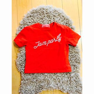 ユニフ(UNIF)のjam party Tシャツ レッド itimi ハニーミーハニー(Tシャツ(半袖/袖なし))