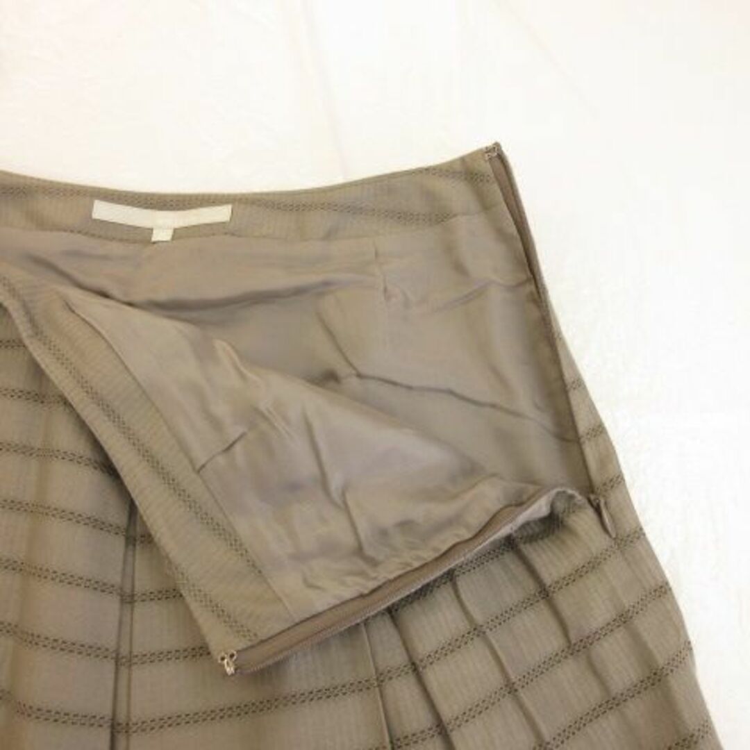 NOLLEY'S(ノーリーズ)のノーリーズ Nolley's sophi スカート ひざ丈 ボーダー 茶 38 レディースのスカート(ひざ丈スカート)の商品写真