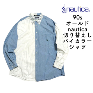 ノーティカ☆ビッグペイズリー柄総柄シャツ 90s ① - シャツ
