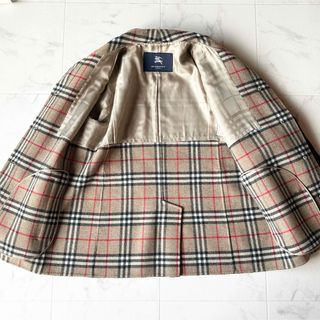 BURBERRY LONDON カシミヤ混ウールコート 黒 ベルト 9号