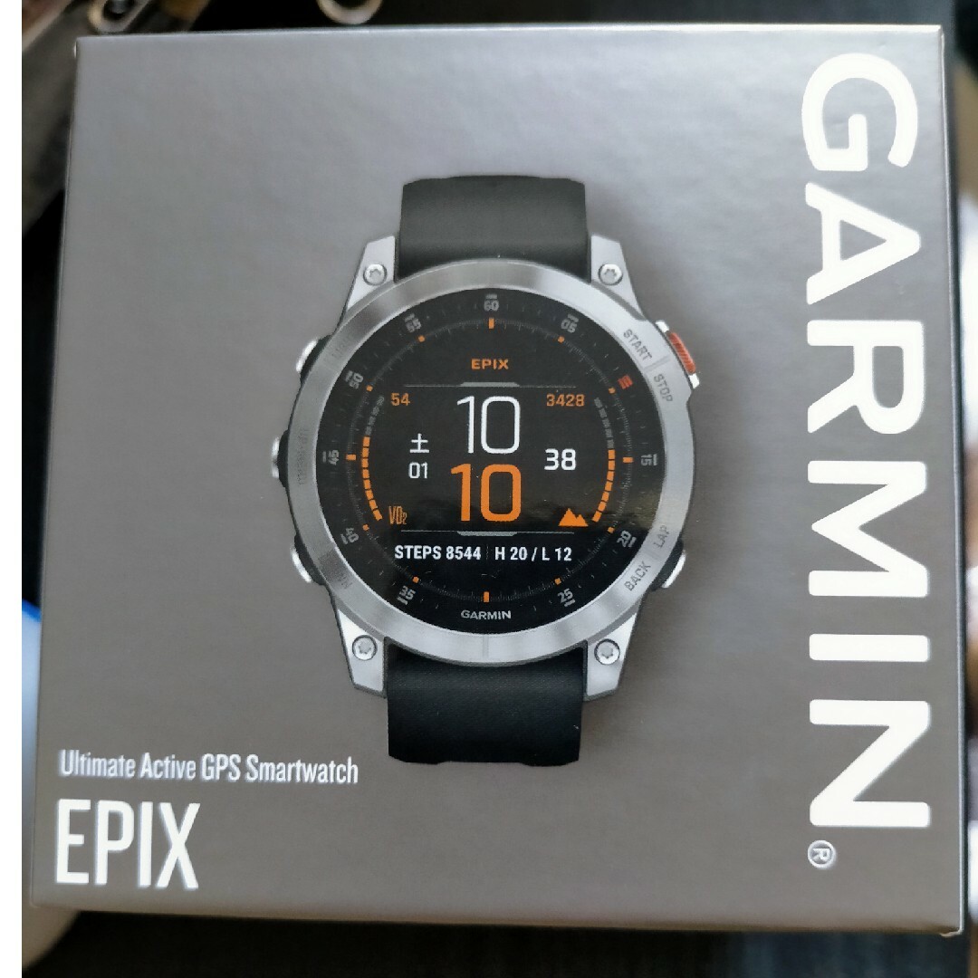 GARMIN(ガーミン)のGARMIN　EPIX STEEL/Graphite　スマートウォッチ スポーツ/アウトドアのトレーニング/エクササイズ(トレーニング用品)の商品写真