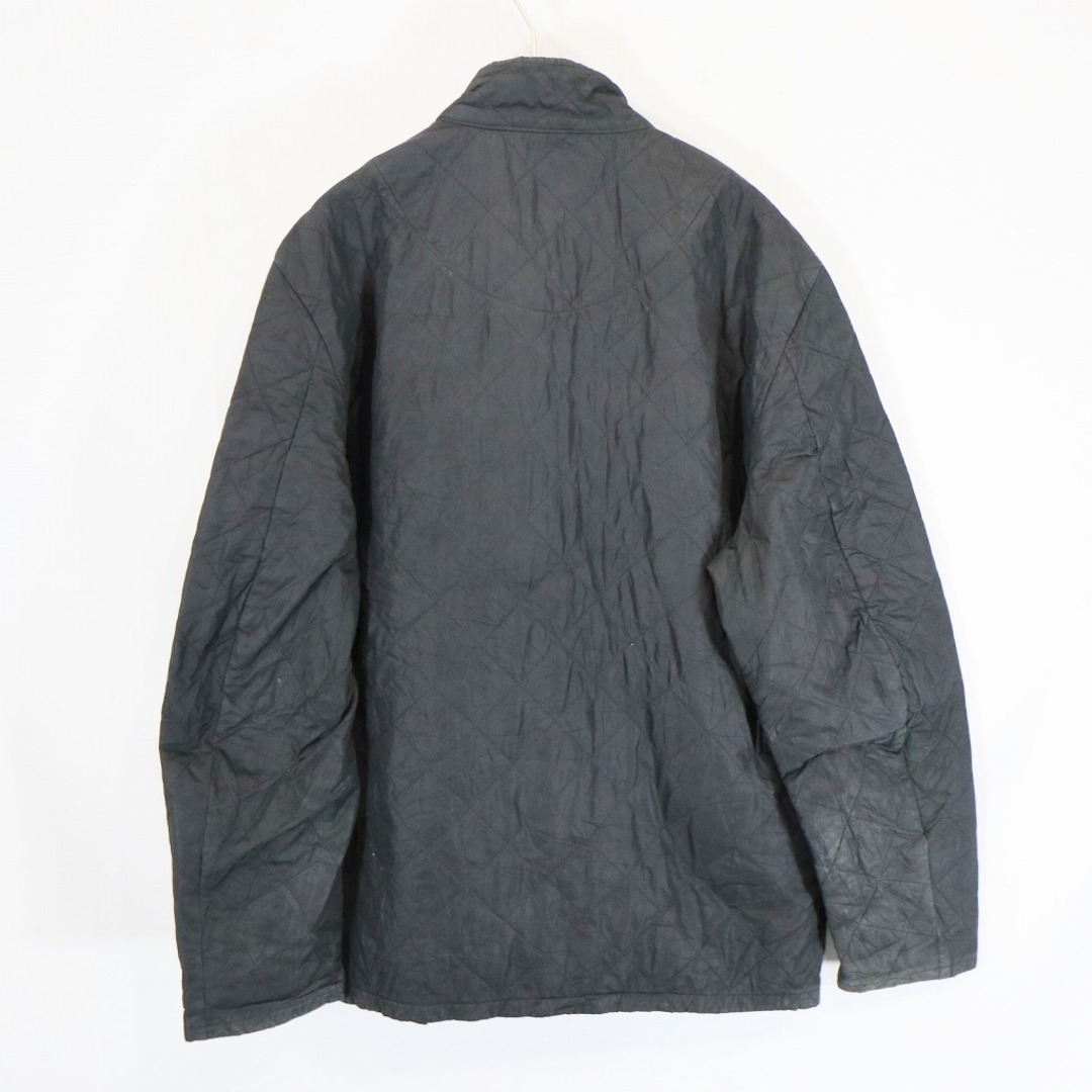 Barbour(バーブァー)のBarbour バブアー CHELSEA SPORTQUILT キルティング ジャケット ユーロ 襟コーデュロイ ブラック (メンズ XL) 中古 古着 N6153 メンズのジャケット/アウター(その他)の商品写真