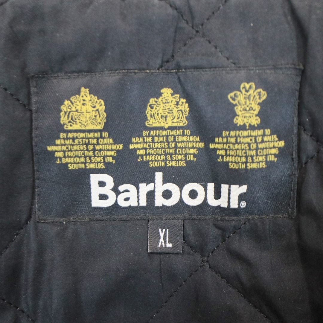 Barbour(バーブァー)のBarbour バブアー CHELSEA SPORTQUILT キルティング ジャケット ユーロ 襟コーデュロイ ブラック (メンズ XL) 中古 古着 N6153 メンズのジャケット/アウター(その他)の商品写真