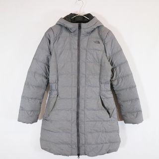 ザノースフェイス(THE NORTH FACE)のTHE NORTH FACE ノースフェイス ダウンコート 防寒  防風  アウトドア タウンユース グレー (レディース M) 中古 古着 N6178(ダウンコート)