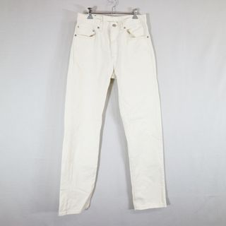 リーバイス(Levi's)の90年代 USA製 Levi's リーバイス 505 デニムパンツ アメカジ ホワイト (メンズ 32X34) 中古 古着 N6181(ジャージ)