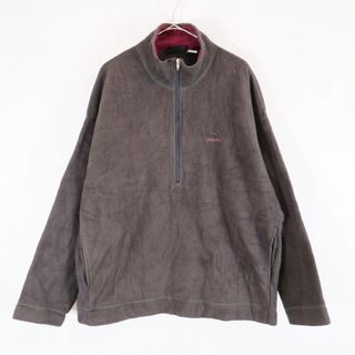 パタゴニア(patagonia)の90年代 patagonia パタゴニア プルオーバー フリースジャケット 防寒  アウトドア 雪無しタグ  グレー (レディース L) 中古 古着 N6190(その他)