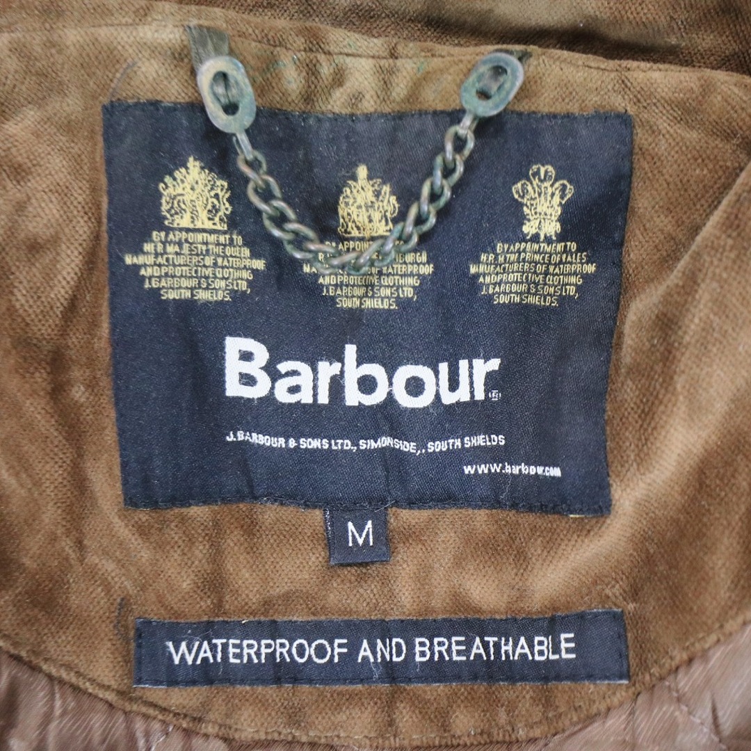 Barbour(バーブァー)のBarbour バブアー WASHABLE BERWICK TWEED 中綿 ジャケット ツイード 防寒 グリーン (メンズ M) 中古 古着 N6212 メンズのジャケット/アウター(その他)の商品写真