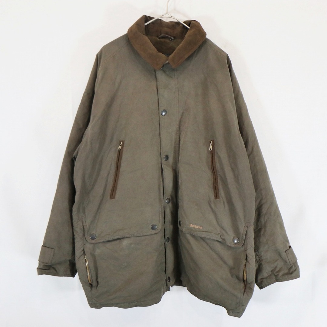 Barbour バブアー EPSOM MICROFIBRE ジャケット Breathables 防寒 ユーロ カーキ (メンズ XL)   N6213サイズ表記サイズXL肩幅