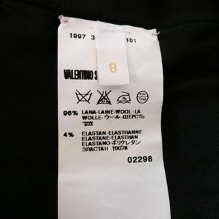 VALENTINO - 極美品 VALENTINO スクエアネック 五分袖 膝丈 ワンピース