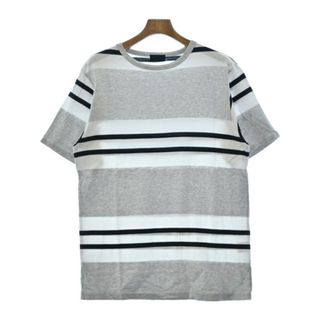 クラス(Class)のCLASS Tシャツ・カットソー 2(M位) ライトグレーx白x黒(ボーダー) 【古着】【中古】(Tシャツ/カットソー(半袖/袖なし))