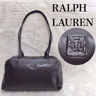 ラルフローレン(Ralph Lauren)の美品 LAUREN RALPH LAUREN ショルダーバッグ レザー ステッチ(ショルダーバッグ)