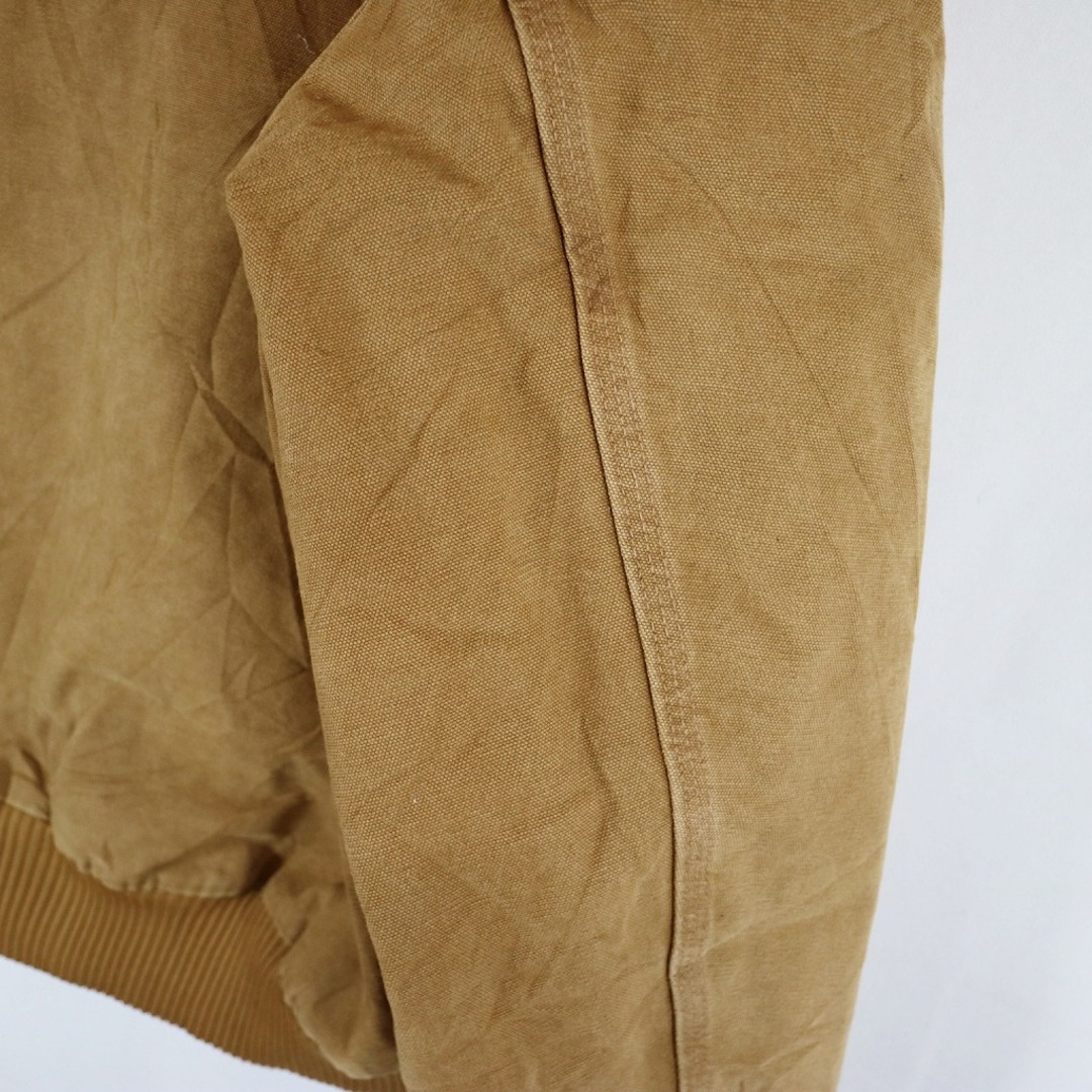 carhartt(カーハート)のCarhartt カーハート アクティブジャケット ワークジャケット 防寒 ワンポイントロゴ ライトブラウン (メンズ XL) 中古 古着 N6260 メンズのジャケット/アウター(その他)の商品写真