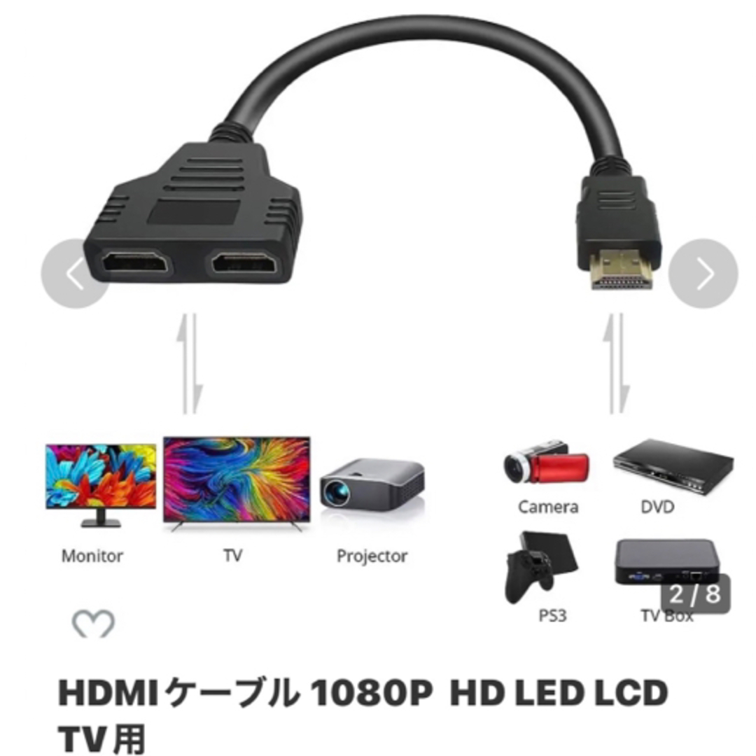 HDMIケーブル 1080P  HD LED LCD TV用 スマホ/家電/カメラのテレビ/映像機器(映像用ケーブル)の商品写真