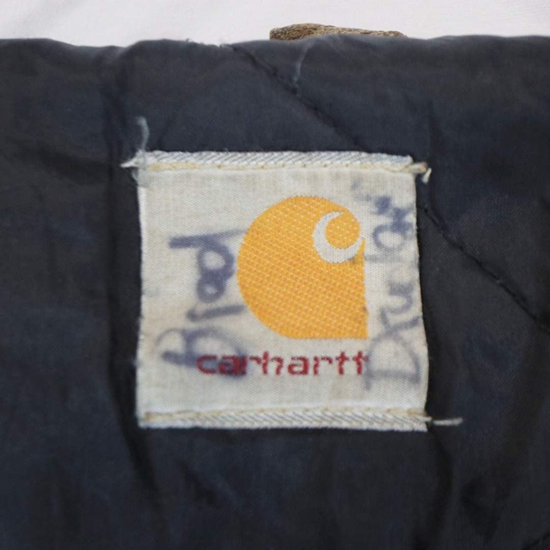 carhartt(カーハート)のCarhartt カーハート トラディショナルコート ワークジャケット 中綿 キルティング 防寒 ブラウン (メンズ 2XL相当) 中古 古着 N6262 メンズのジャケット/アウター(その他)の商品写真