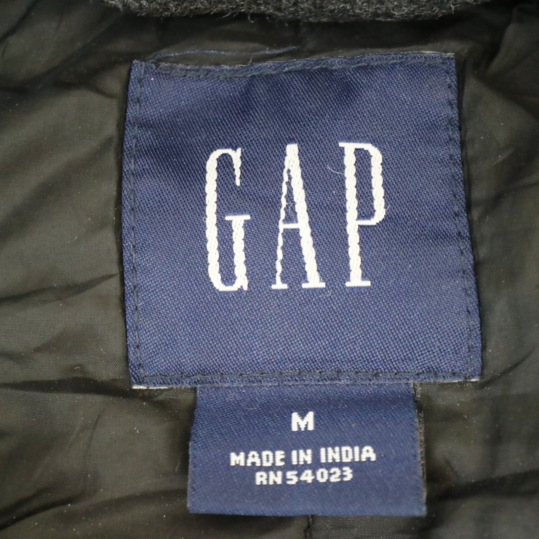 GAP(ギャップ)の90年代  GAP ギャップ  ブルゾン  ジャケット  ウール  防寒   裏地キルティング  グレー  (メンズ M) 中古 古着 N6286 メンズのジャケット/アウター(ブルゾン)の商品写真