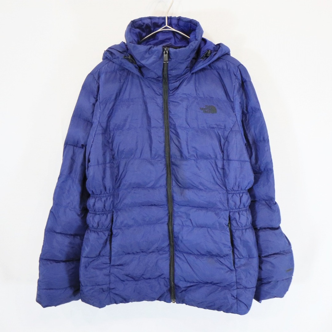 THE NORTH FACE ノースフェイス フード付き ダウンジャケット 防寒 登山 キャンプ アウトドア ブルー (レディース L)   N6263