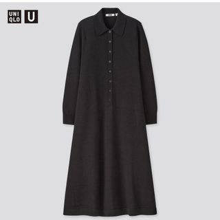 ユニクロ(UNIQLO)のUNIQLO U メリノブレンドポロワンピース(ロングワンピース/マキシワンピース)