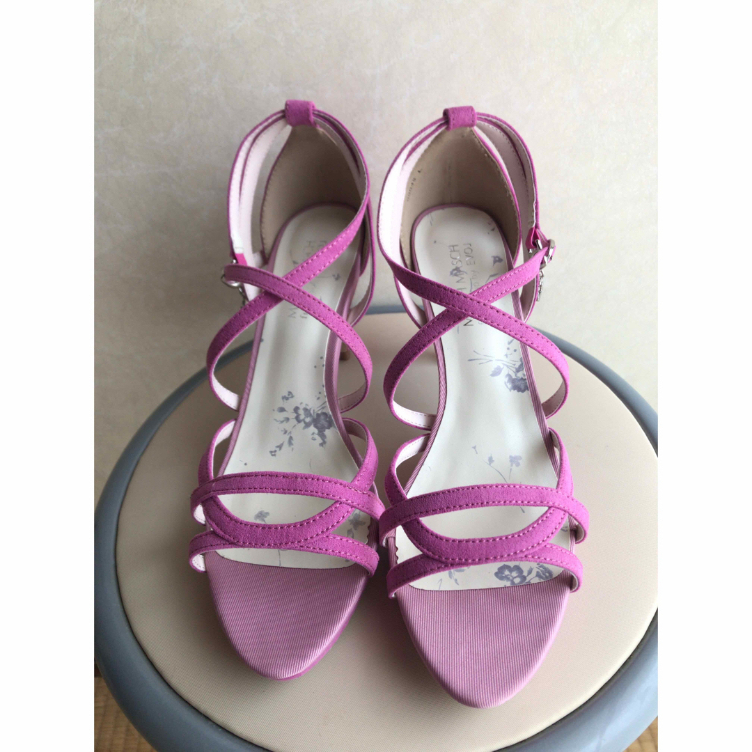 MISCH MASCH(ミッシュマッシュ)のミッシュマッシュサンダル　ピンク　Lサイズ レディースの靴/シューズ(サンダル)の商品写真