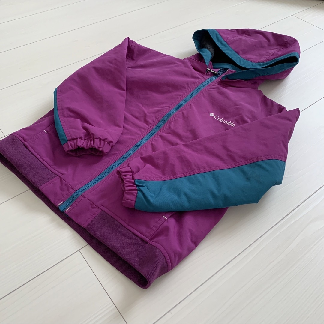 Columbia(コロンビア)のColumbia XS 120撥水　ジャケット　フード付ジャンパー キッズ/ベビー/マタニティのキッズ服女の子用(90cm~)(ジャケット/上着)の商品写真