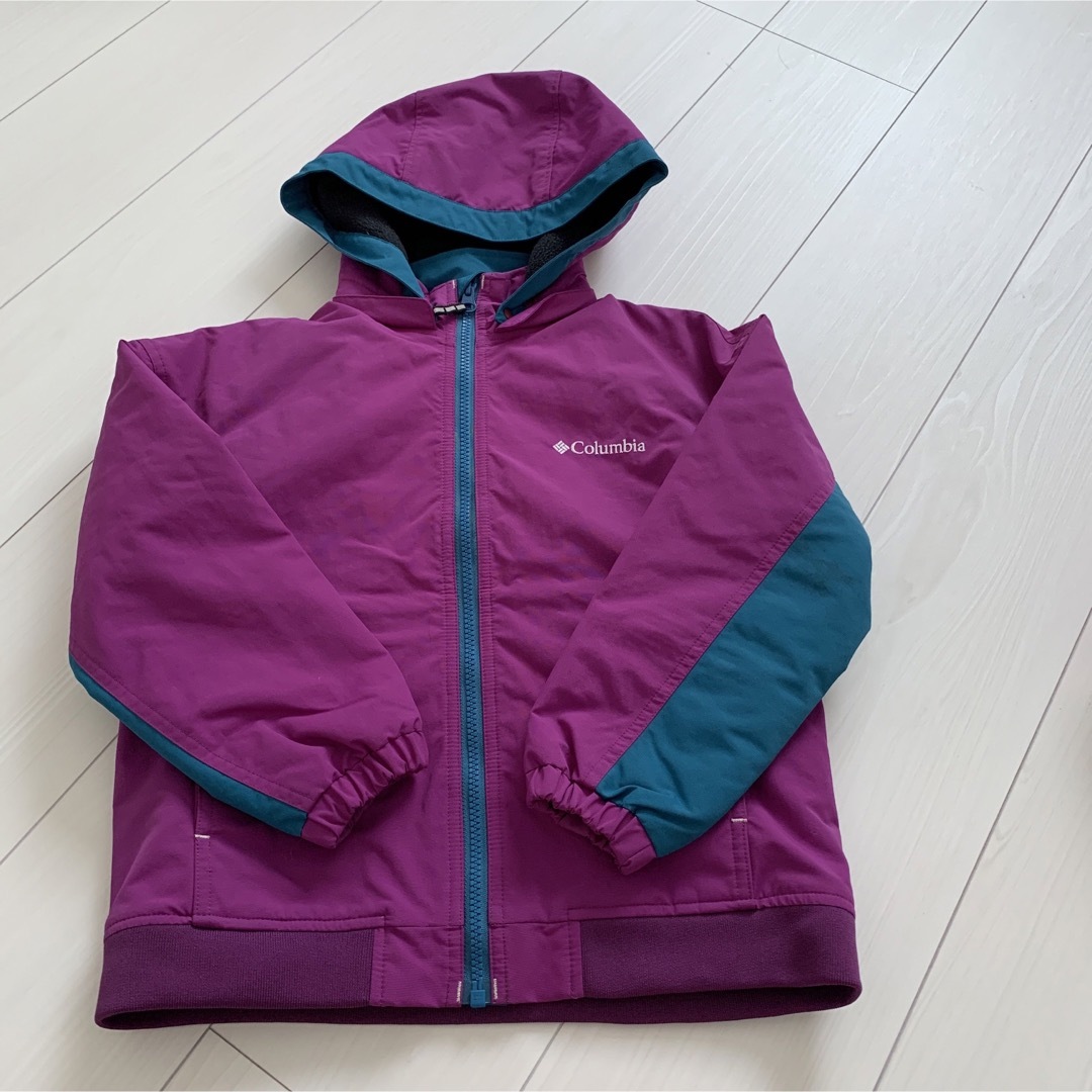 Columbia(コロンビア)のColumbia XS 120撥水　ジャケット　フード付ジャンパー キッズ/ベビー/マタニティのキッズ服女の子用(90cm~)(ジャケット/上着)の商品写真