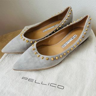 ペリーコ(PELLICO)のペリーコ pellico スェード フラットパンプス(ハイヒール/パンプス)