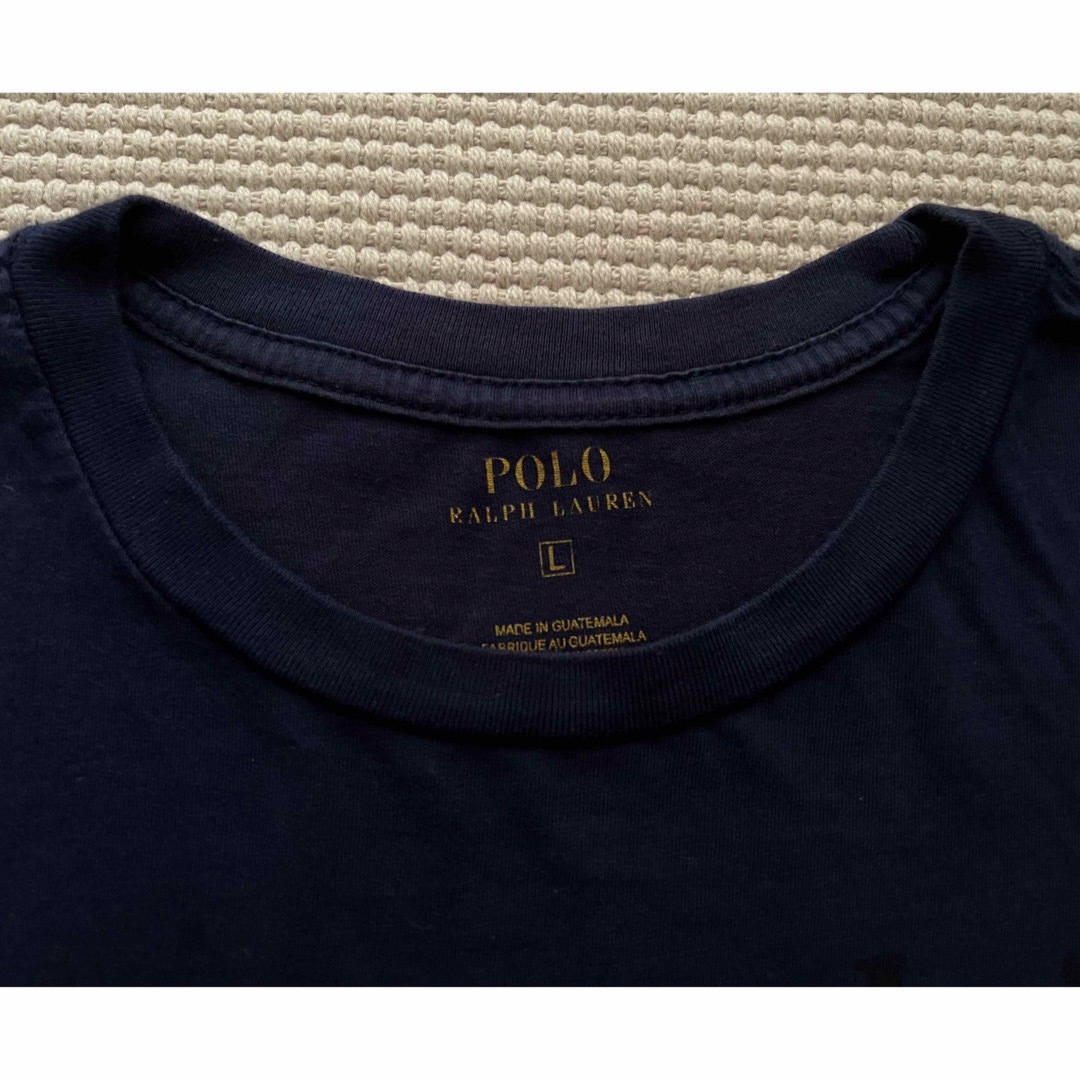 POLO RALPH LAUREN(ポロラルフローレン)のラルフローレン  ネイビー　星条旗　Tシャツ  L(160) キッズ/ベビー/マタニティのキッズ服男の子用(90cm~)(Tシャツ/カットソー)の商品写真