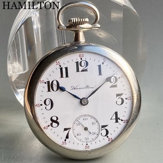 Hamilton - 【動作品】ハミルトン アンティーク 懐中時計 1916年 手巻き アメリカ