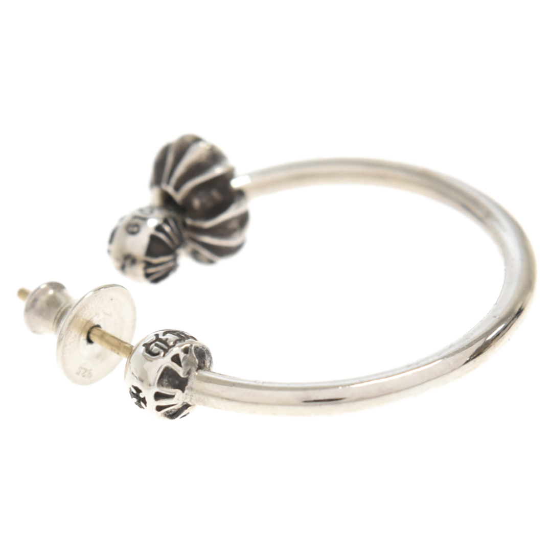 Chrome Hearts(クロムハーツ)のCHROME HEARTS クロムハーツ SPINNER HOOP MINI CH スピナー フープミニ ピアス シルバー メンズのアクセサリー(ピアス(片耳用))の商品写真