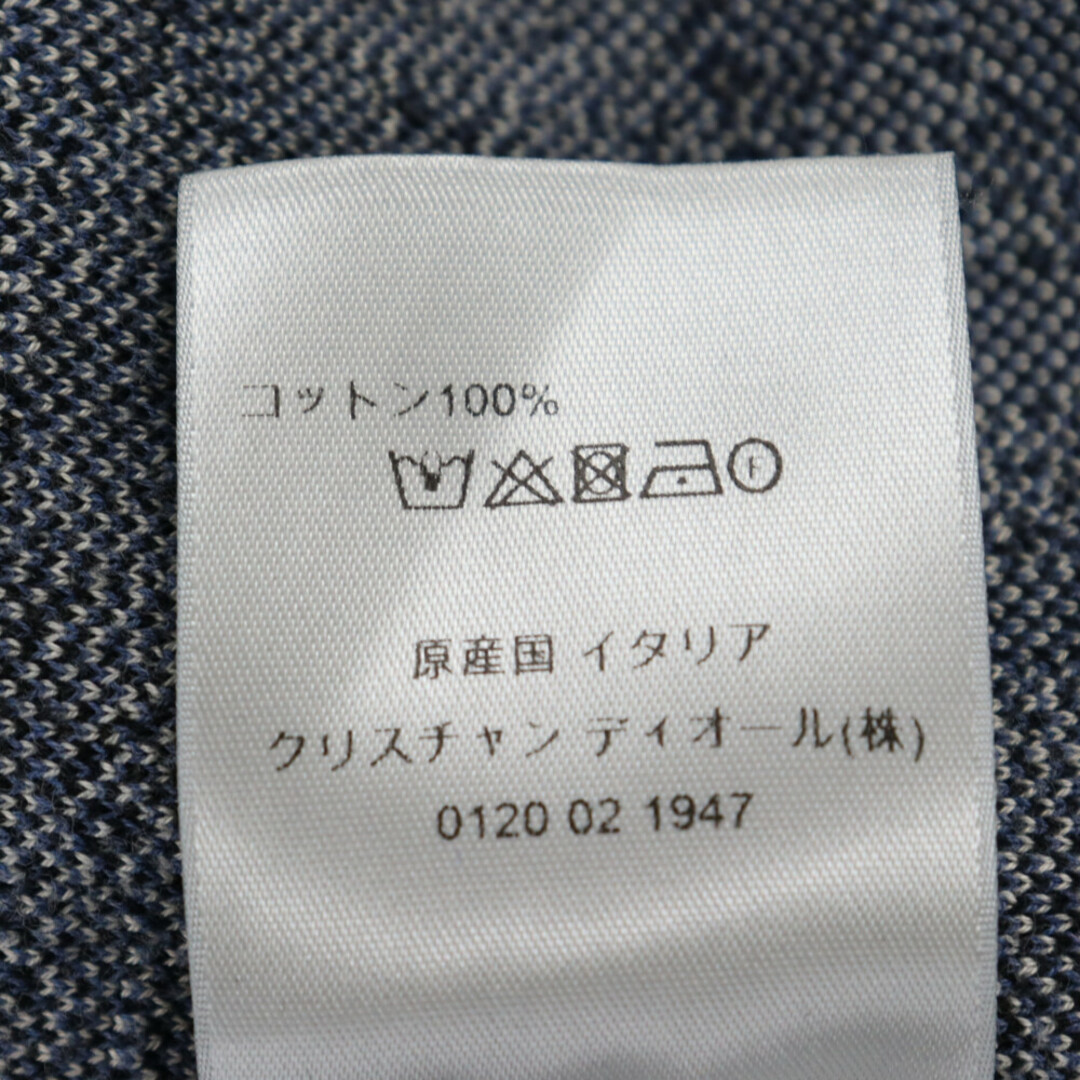 Dior(ディオール)のDIOR ディオール 20SS OBLIQUE JACQUARD NKIT SHIRT オブリークジャカードニットシャツ オブリーク総柄長袖コットンニットシャツ ネイビー 023M550AT099 レディースのトップス(シャツ/ブラウス(長袖/七分))の商品写真