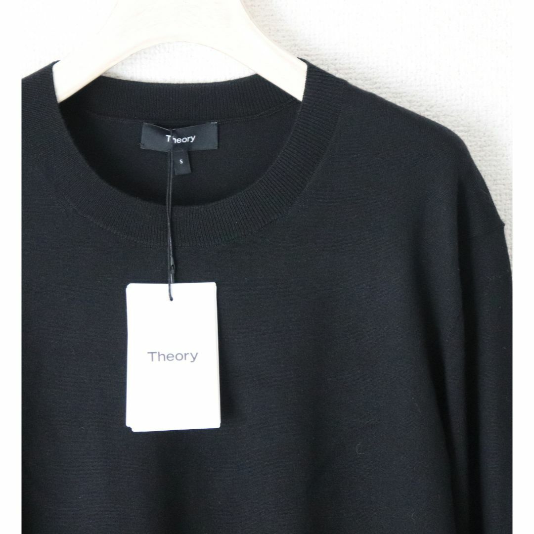 theory 新品【セオリー】WOOL CREW NECK セーター ニット 黒 S(大きめ)の通販 by 新品トレンドアイテム shop｜セオリー ならラクマ