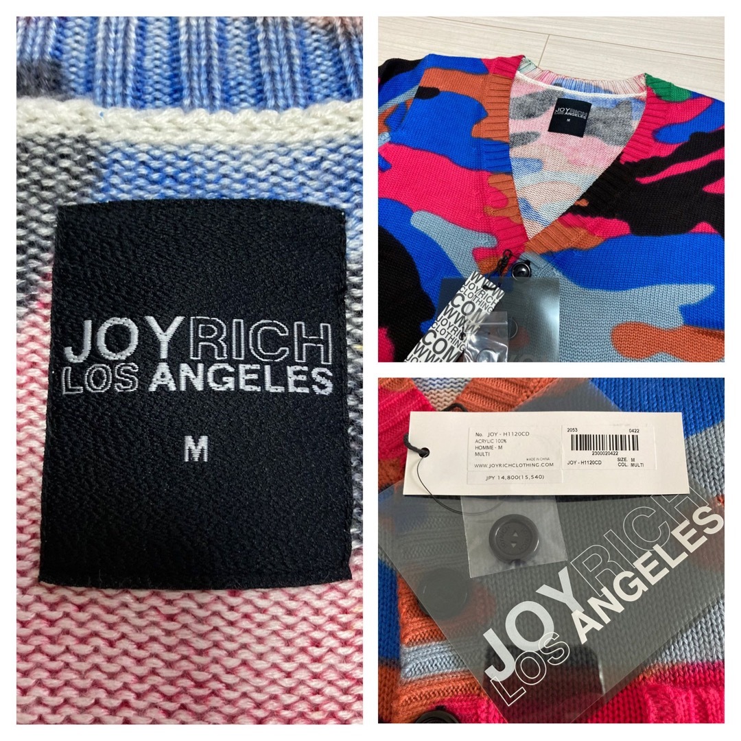 JOYRICH(ジョイリッチ)の新品未■JOYRICH ジョイリッチ■ニット カーディガン 迷彩 カモフラ M メンズのトップス(カーディガン)の商品写真