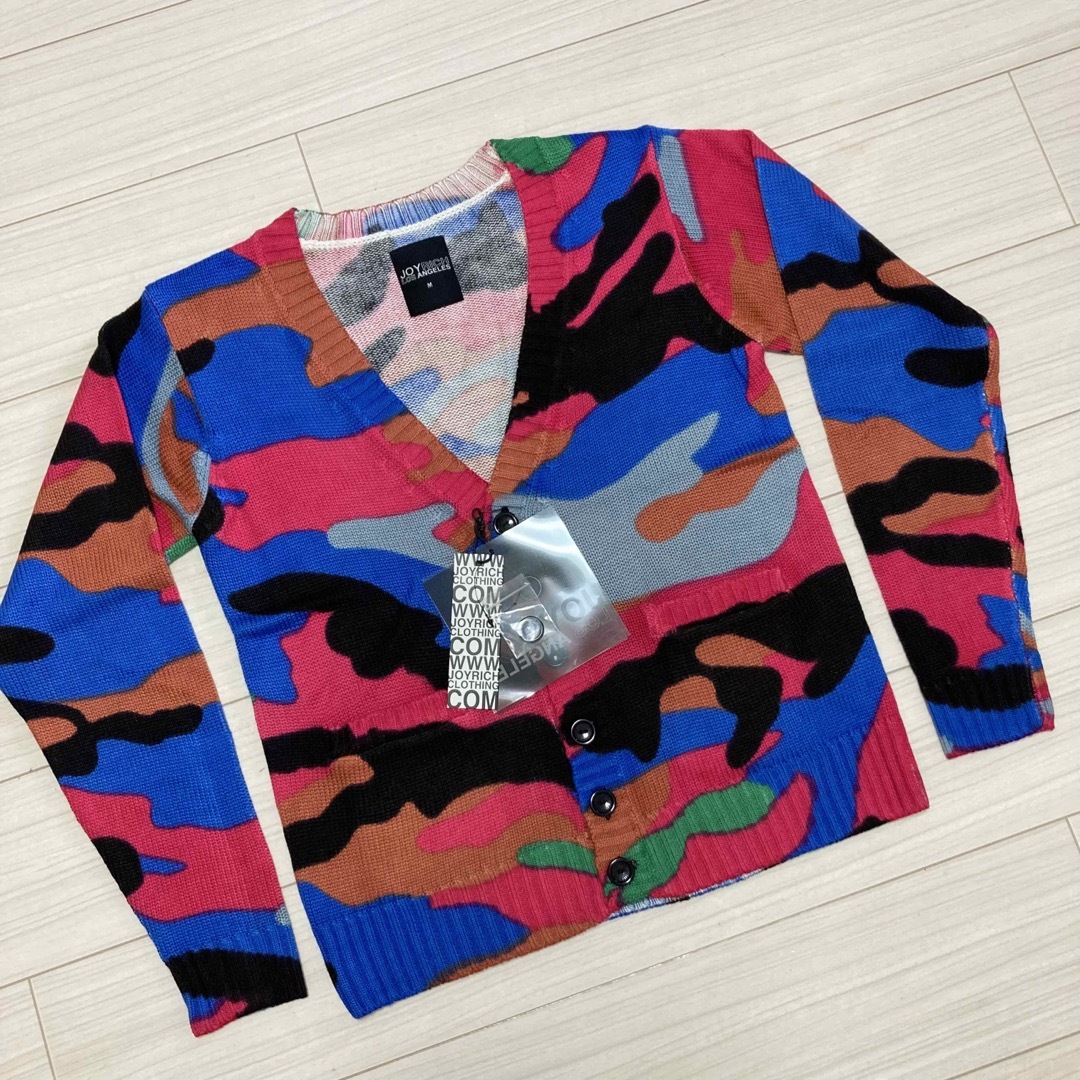 JOYRICH(ジョイリッチ)の新品未■JOYRICH ジョイリッチ■ニット カーディガン 迷彩 カモフラ M メンズのトップス(カーディガン)の商品写真