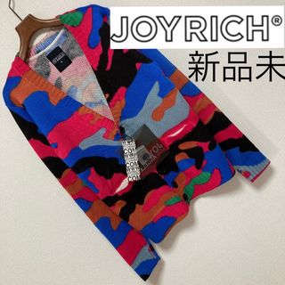 ジョイリッチ(JOYRICH)の新品未■JOYRICH ジョイリッチ■ニット カーディガン 迷彩 カモフラ M(カーディガン)