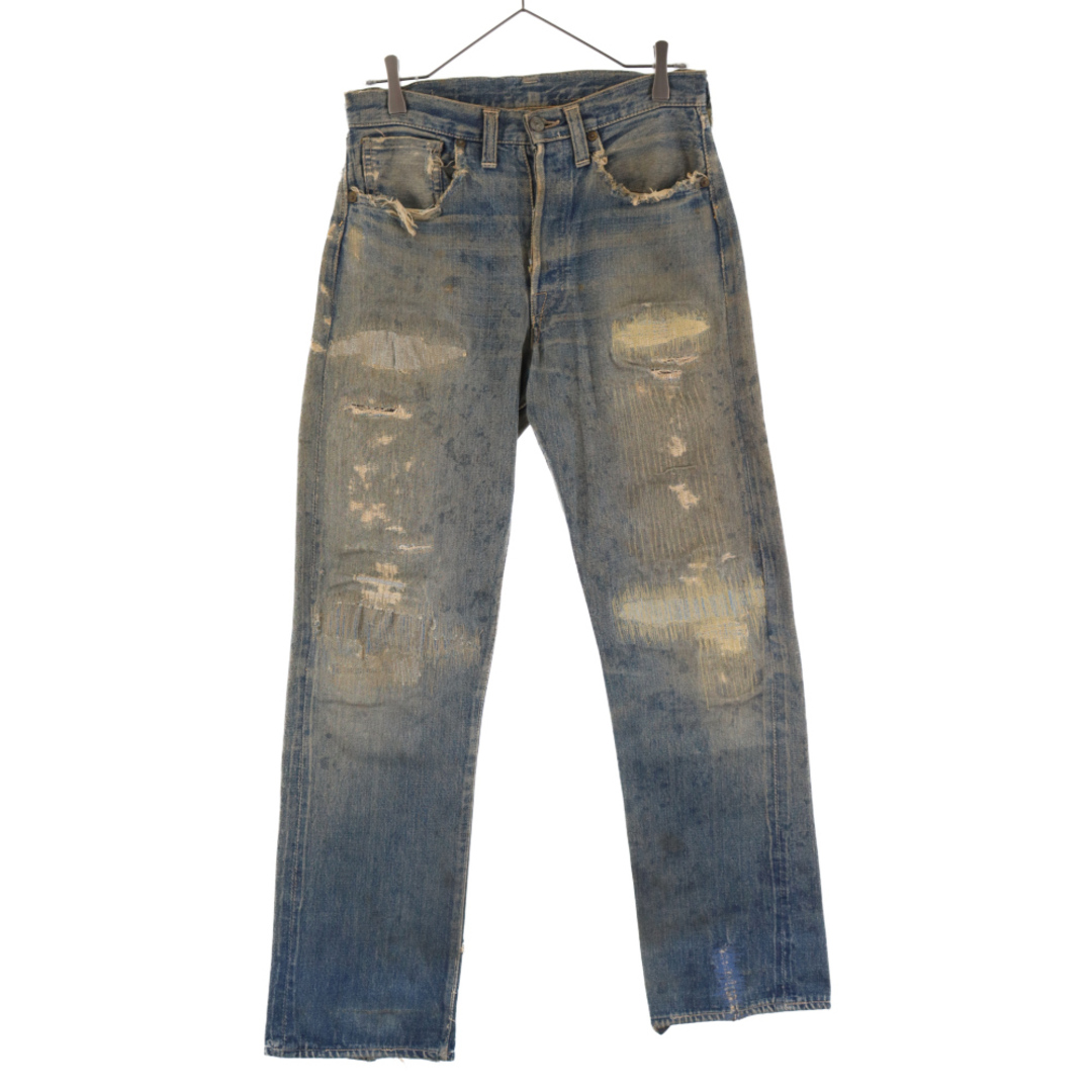 Levi's リーバイス 40s VINTAGE S501XX 大戦モデル 片面タブ BIG E 革パッチ ビッグE ストレートデニムパンツ ヴィンテージ インディゴ