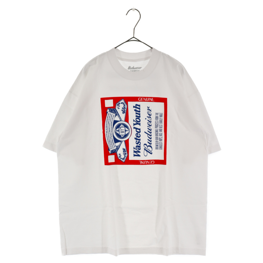 WASTED YOUTH ウェイステッドユース 22SS×Budweiser Gift Box With Tee×バドワイザー ギフトボックス付き 半袖TシャツVERDY ホワイト