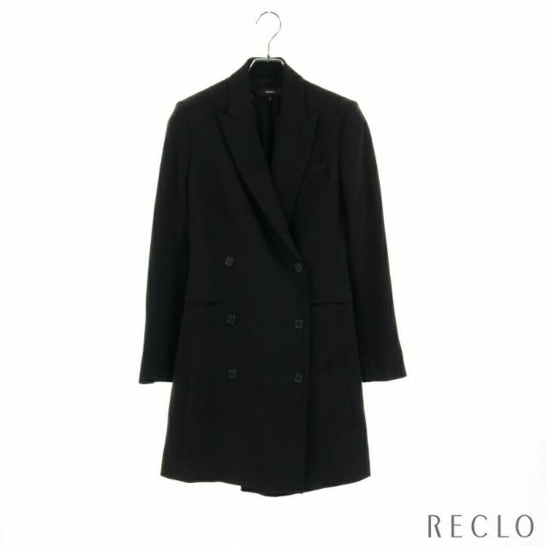 ADMIRAL CREPE BLAZER DRESS ロング テーラードジャケット ブラック ダブルブレスト