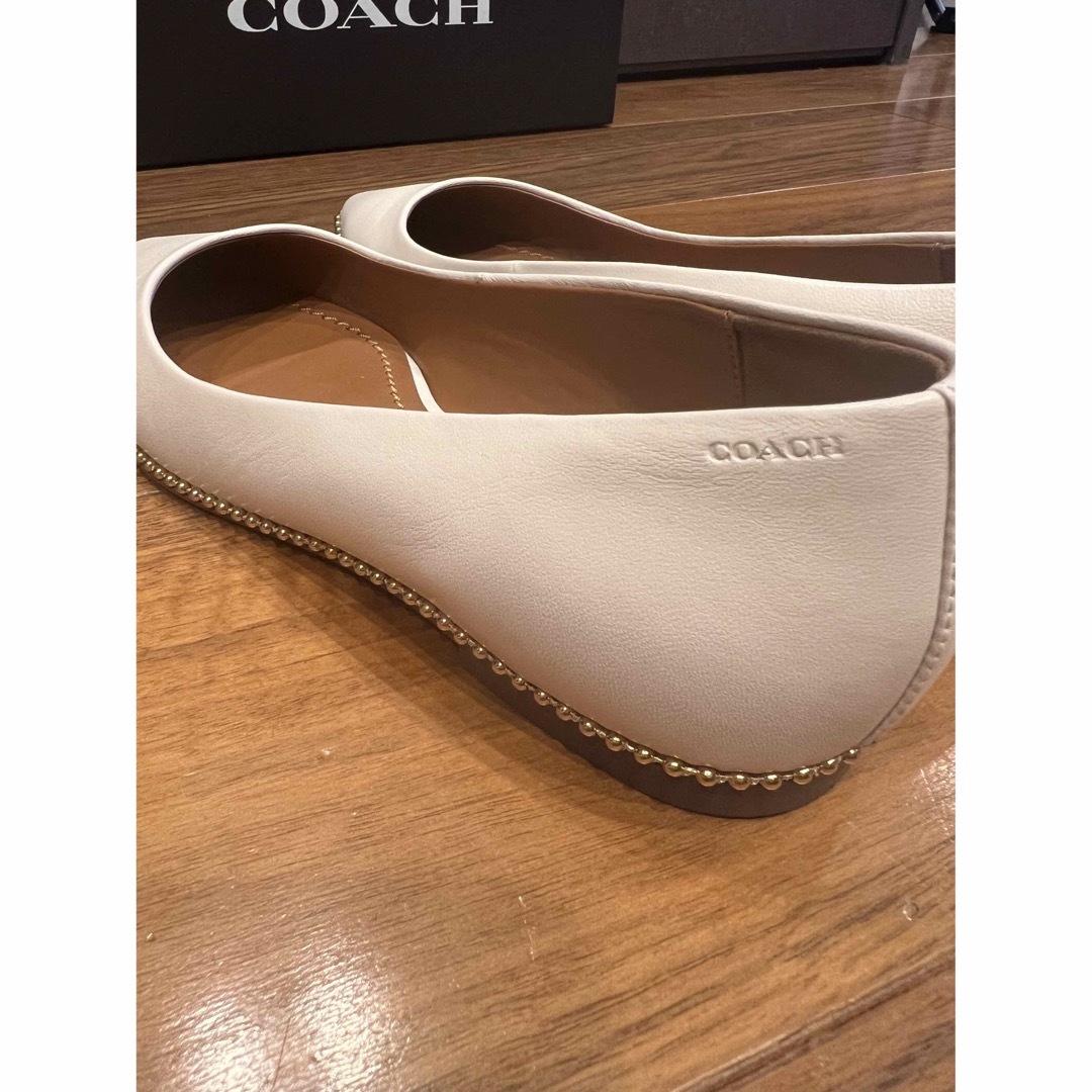 COACH　コーチ  スタッズ付パンプス　 フラットシューズ 22.5cm 2