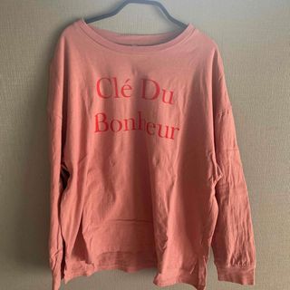 コカ(coca)のロングTシャツ レディース ロゴ カットソー スリット 長袖 テールカッ(Tシャツ(半袖/袖なし))