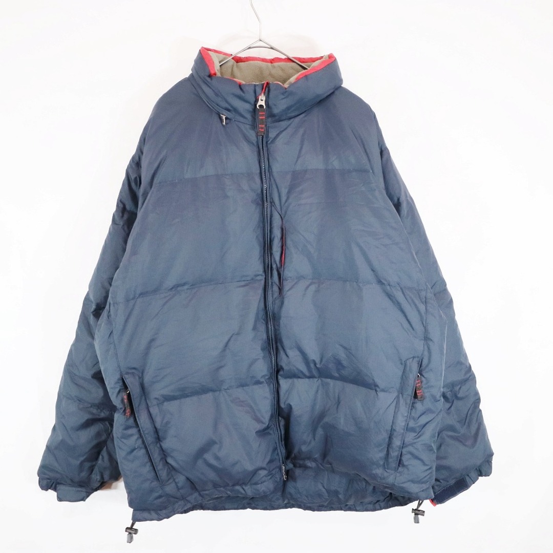 GAP(ギャップ)の2000年代～ GAP ギャップ ダウンジャケット 防寒  防風  大きいサイズ 無地 ネイビー (メンズ XXL) 中古 古着 N6353 メンズのジャケット/アウター(ダウンジャケット)の商品写真