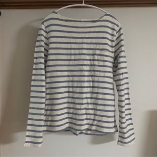 ムジルシリョウヒン(MUJI (無印良品))の【tamako様】MUJI Labo ボーダー長袖Tシャツ　L(Tシャツ/カットソー(七分/長袖))