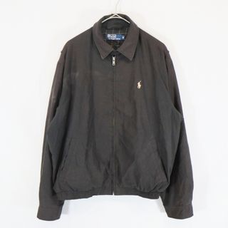 ポロラルフローレン(POLO RALPH LAUREN)のPolo by Ralph Lauren ポロバイラルフローレン スイングトップ チンスト ワンポイント刺繡 ブラック (メンズ M) 中古 古着 N6381(その他)