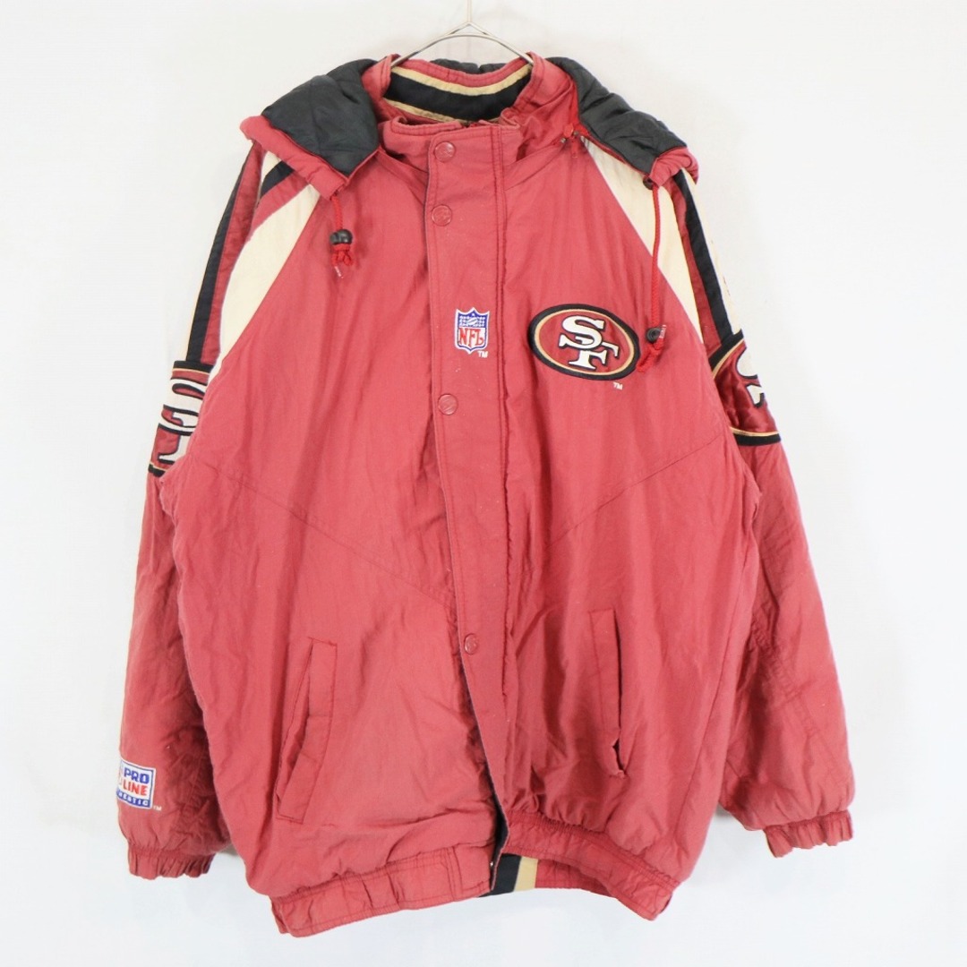 【美品】49ers  ナイロンジャケット　ボア　フード