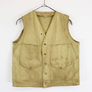 フィルソン(FILSON)のSALE/ 70年代  USA製  FILSON フィルソン  コットンベスト  ワーク  アメカジ ヴィンテージ ベージュ (メンズ 36)  N6367(ベスト)