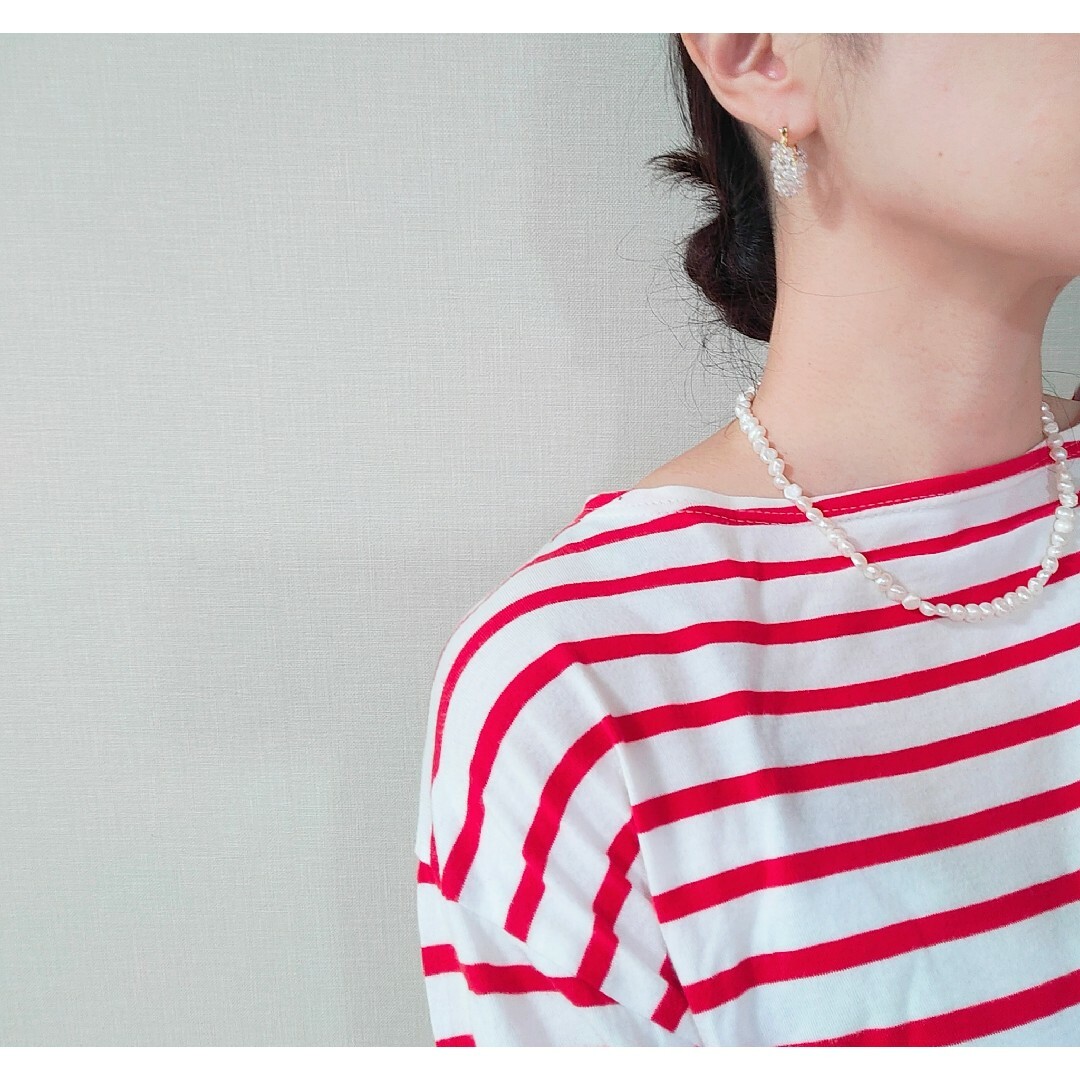 BEAUTY&YOUTH UNITED ARROWS(ビューティアンドユースユナイテッドアローズ)の14kgf pearl✕goldネックレス ハンドメイドのアクセサリー(ネックレス)の商品写真