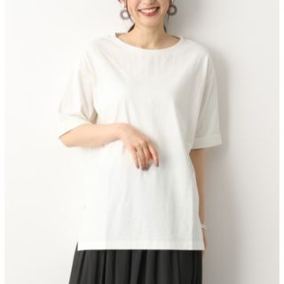 グローバルワーク(GLOBAL WORK)のGLOBAL WORK USAコットンスクエアチュニック／ホワイト M(Tシャツ(半袖/袖なし))