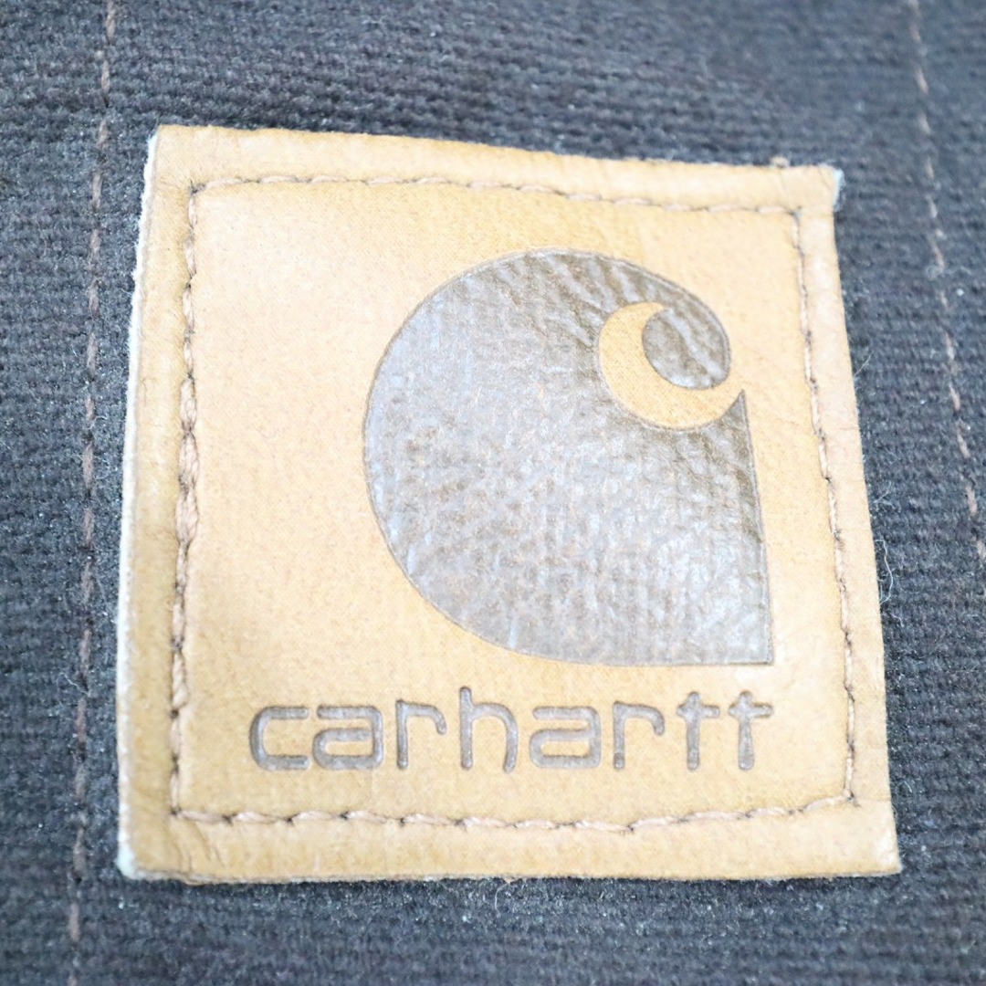 carhartt(カーハート)のCarhartt カーハート ダック地 中綿 オーバーオール 防寒  ワーク ダブルニー ブラウン (メンズ 44X32) 中古 古着 N6403 メンズのパンツ(サロペット/オーバーオール)の商品写真